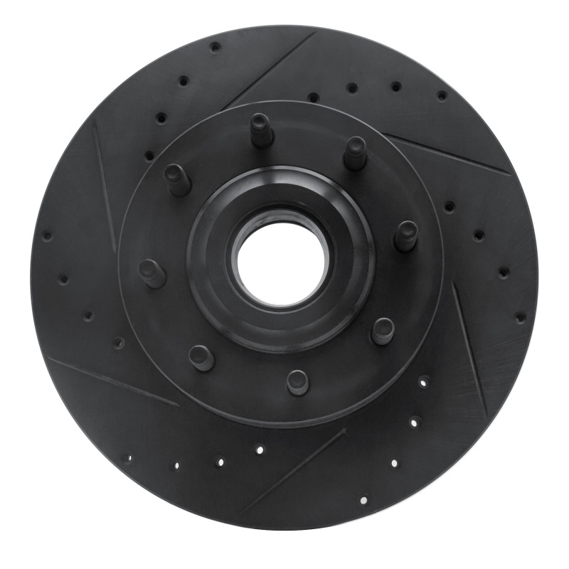 Ford F-250 Super Duty Brake Rotor (1) - Front Left - R1 Concepts - Drilled & Slotted - Black - `11-`25 Ford F-250 Super Duty Brake Rotor (1) - Front Left - R1 Concepts - Drilled & Slotted - Black - `11-`25